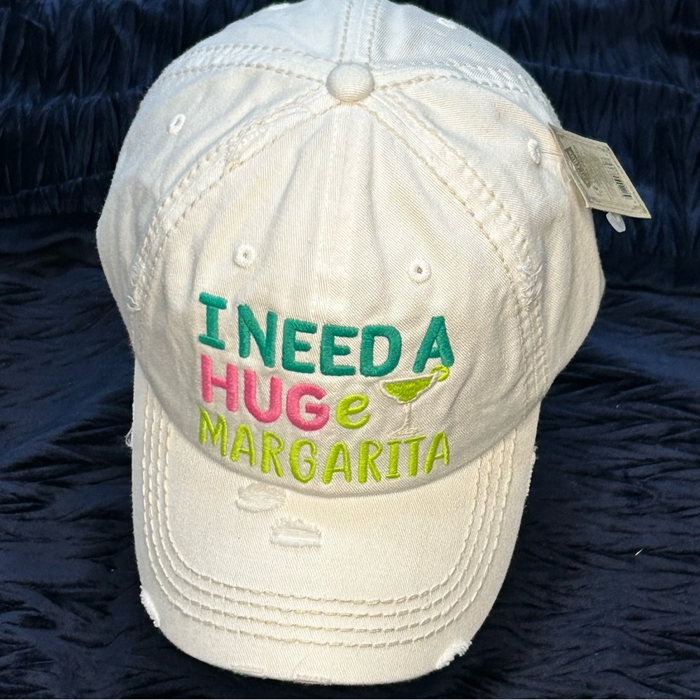 “I Need A Huge Margarita” hat. NEW!!!